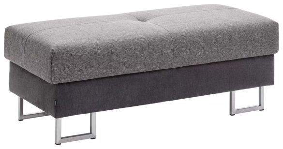 HOCKER Flachgewebe Graphitfarben, Dunkelgrau von NOVEL