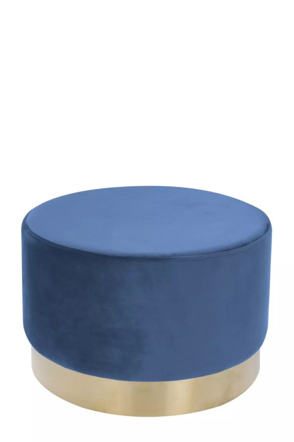 HOCKER Samt Kiefer Blau