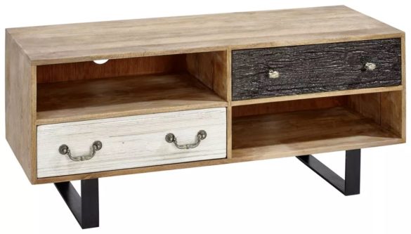 LOWBOARD Mangoholz massiv Braun von CARRYHOME