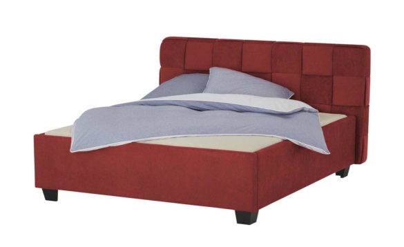Polsterbettgestell VEIFA 140x200 cm Bordeaux von MEINBETT
