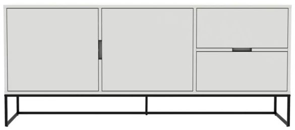 SIDEBOARD Weiß, Einlegeböden