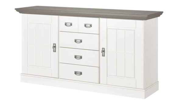 Sideboard FLORIAN Weiß / Grau von MAISON BLEUE