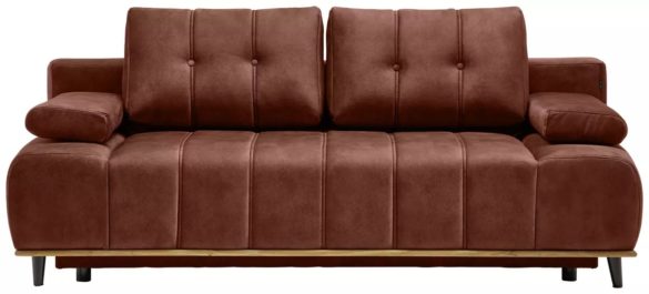 SCHLAFSOFA Webstoff Rostfarben von NOVEL