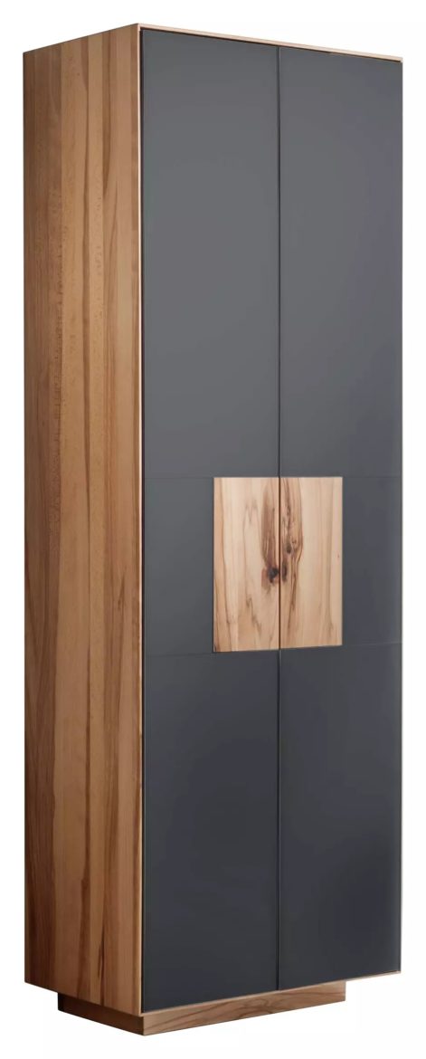 SCHUHSCHRANK Kernbuche massiv Anthrazit, Buchefarben von LINEA NATURA