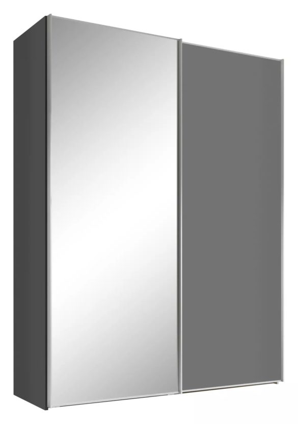 SCHWEBETÜRENSCHRANK 2-türig Anthrazit von MODERANO