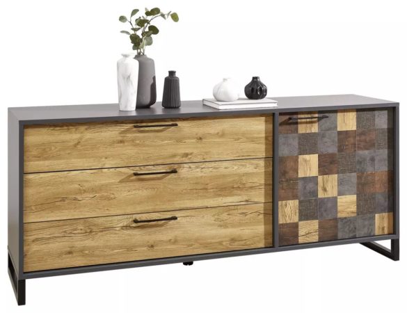 SIDEBOARD Anthrazit, Eichefarben von LANDSCAPE