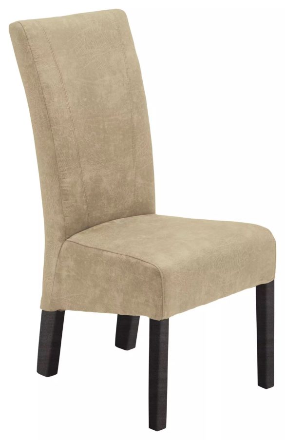 STUHL Lederlook Beige, Buche Kolonial von CARRYHOME