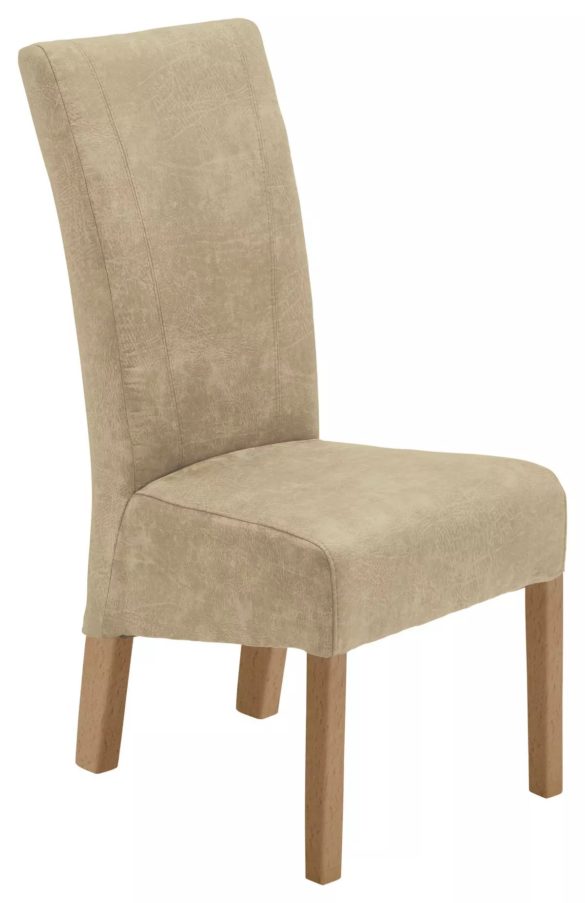 STUHL Lederlook Buchefarben, Beige von CARRYHOME