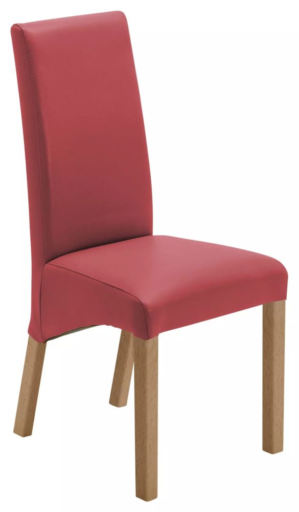 STUHL Lederlook Rot, Buchefarben von CARRYHOME