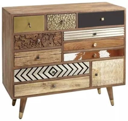 KOMMODE Akazie, Mangoholz, Recyclingholz von LANDSCAPE