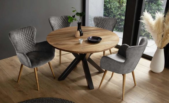 Massivholztisch rund LATIFA von WOODFORD