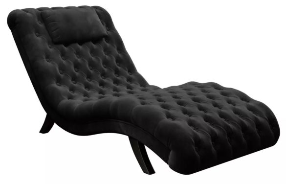 RELAXLIEGE Samt Schwarz von AMBIA HOME