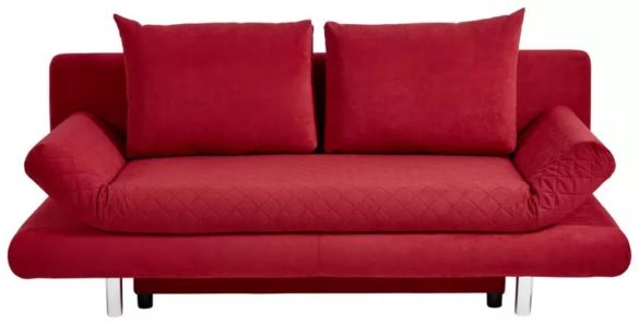 SCHLAFSOFA Mikrofaser Rot von XORA