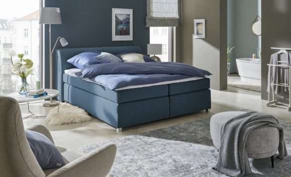 Boxspringbett LUMO 140x200 cm Blau von SWITCH REFRESH