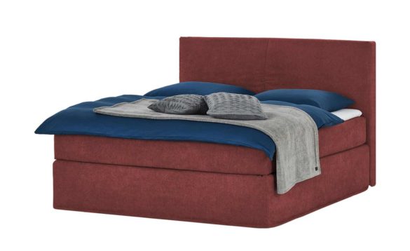 Boxspringbett 160x200 cm BOXI CLASSIC Karminrot von BOXI