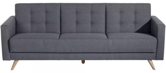 DREISITZER-SOFA Flachgewebe Blaugrau von MAX WINZER