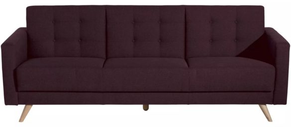 DREISITZER-SOFA Flachgewebe Dunkelrot von MAX WINZER