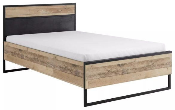 BETT 120/200 cm Anthrazit, Fichtefarben von XORA