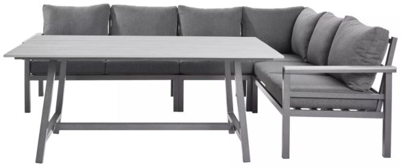 DINING-LOUNGE SET Hellgrau, Dunkelgrau Aluminium von AMATIO