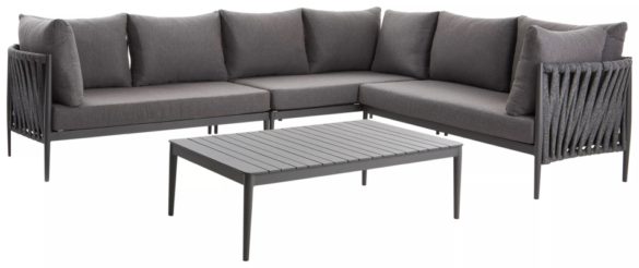 LOUNGEGARNITUR Anthrazit Aluminium von AMATIO