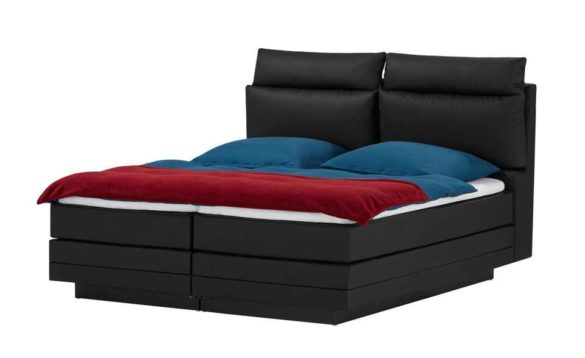 Motor-Boxspringbett HARDEGO Schwarz 200x200 cm von SKAGEN BEDS