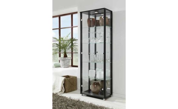 Vitrine CRISTAL Schwarzbraun