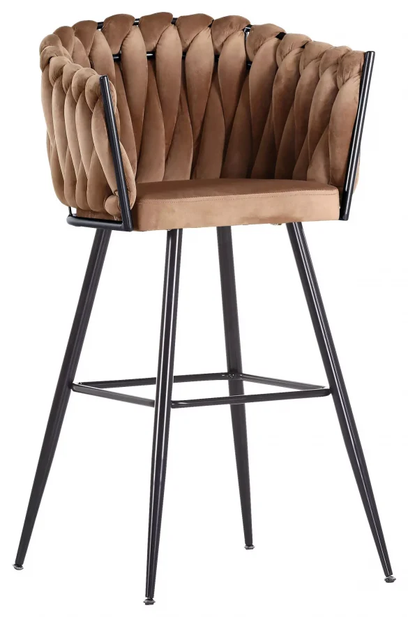 BARHOCKER Velours Hellbraun von LANDSCAPE