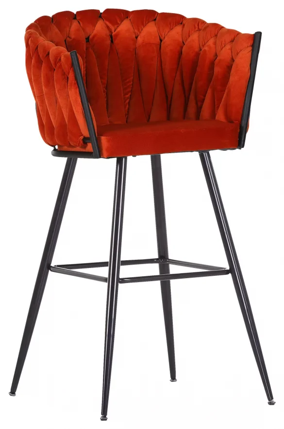 BARHOCKER Velours Orange von LANDSCAPE