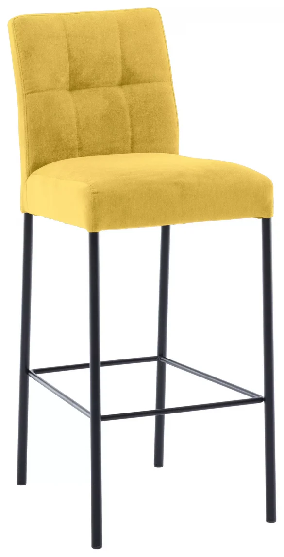 BARHOCKER Webstoff Gelb, Schwarz Eisen von XORA