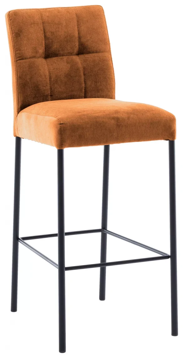 BARHOCKER Webstoff Orange, Schwarz Eisen von XORA