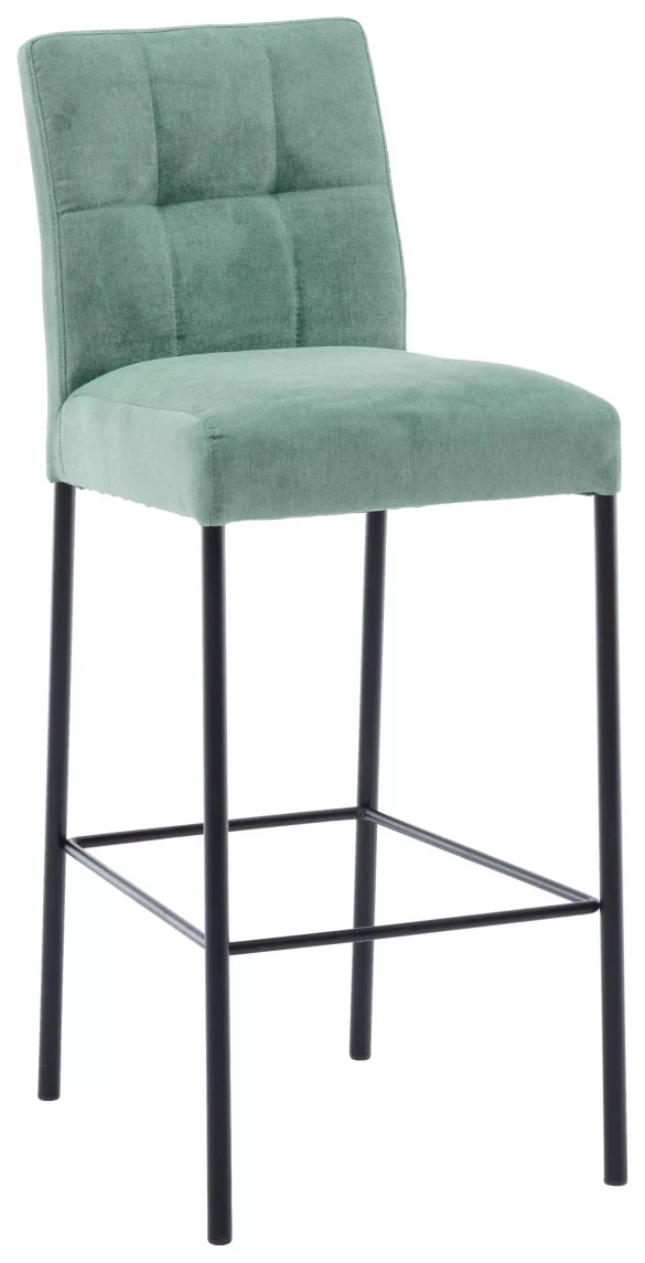 BARHOCKER Webstoff Schwarz, Mintgrün Eisen von XORA