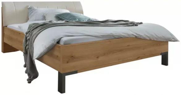 BETT 160/200 cm Champagner, Eiche Bianco von DIETER KNOLL