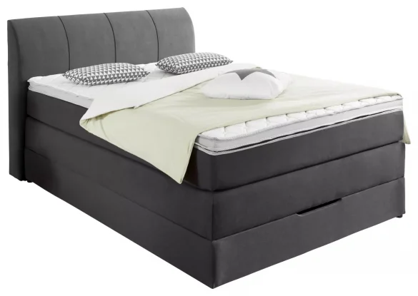 BOXSPRINGBETT 140/200 cm in Anthrazit von CARRYHOME