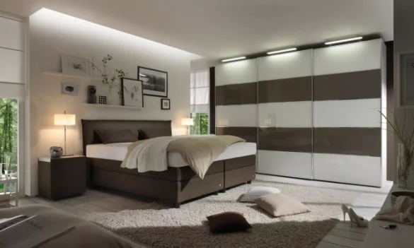 BOXSPRINGBETT 180/200 cm in Braun von RUF BETTEN
