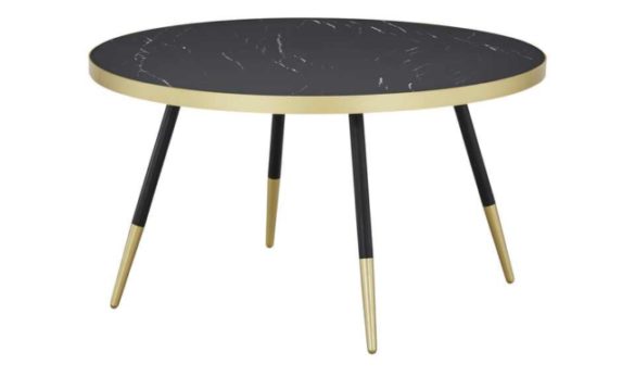 Couchtisch USTICA Marmor Schwarz 81 cm