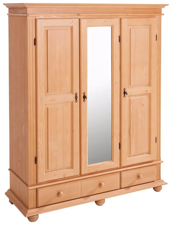GARDEROBENSCHRANK Fichte massiv Fichtefarben von LANDSCAPE