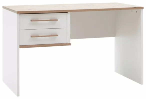 SCHREIBTISCH 125,5/65/75 cm in Eichefarben, Hellgrau von VENDA