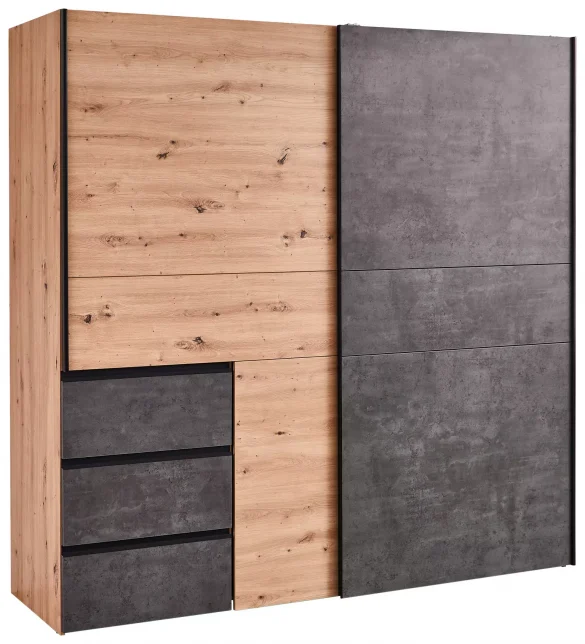 SCHWEBETÜRENSCHRANK 200,1/200,5/61,2 cm 2-türig von CARRYHOME