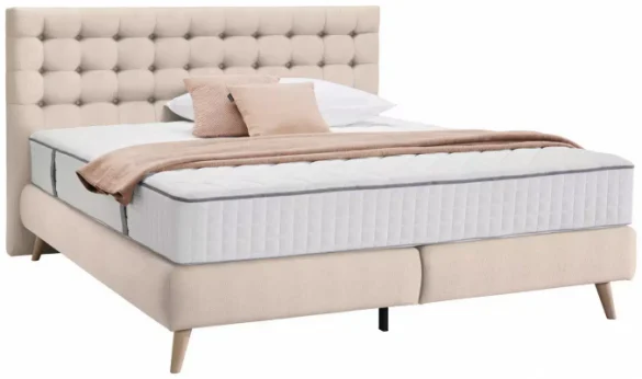 BOXSPRINGBETT 180/200 cm in Beige von WELNOVA