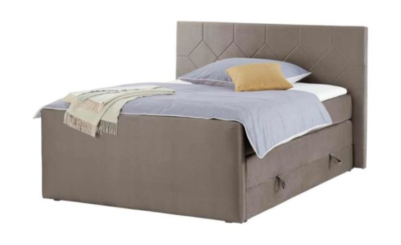 Boxspringbett NORFOLK Braun 180x200 cm