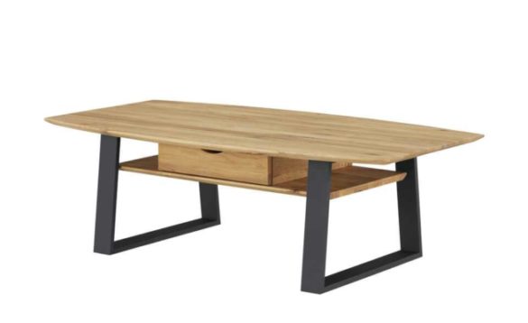 Couchtisch LUNGO Asteiche / Schwarz
