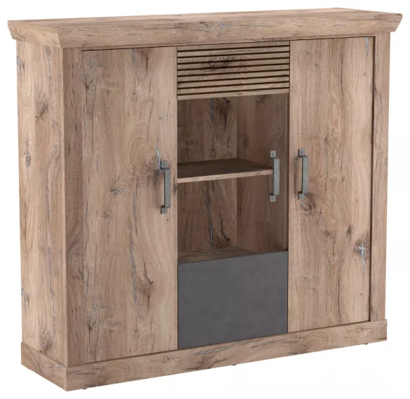 HIGHBOARD Anthrazit, Eichefarben von CARRYHOME