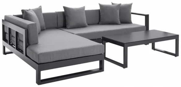 LOUNGEGARNITUR Anthrazit Aluminium von AMATIO