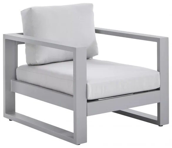 LOUNGESESSEL Hellgrau Aluminium von AMATIO