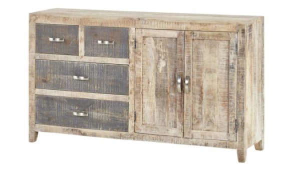 Sideboard QUARTER Natur / Grau