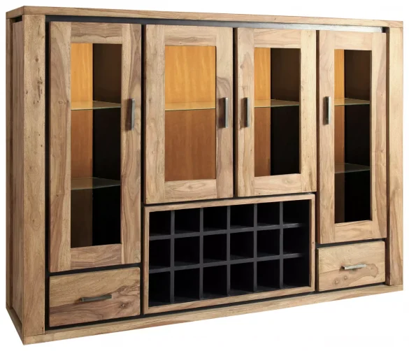 AUFSATZSCHRANK 175/120/35 cm Sheeshamfarben von LANDSCAPE