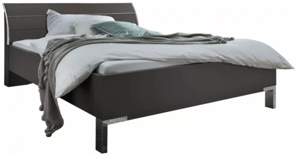 BETT 200/200 cm Dunkelgrau von VENDA