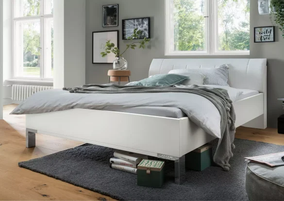 BETT 200/200 cm Weiß von DIETER KNOLL