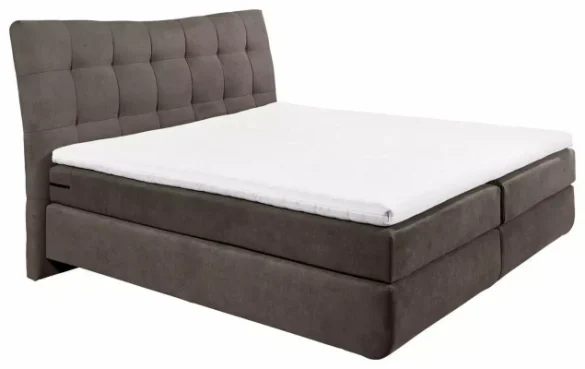 BOXSPRINGBETT 180/200 cm in Braun, Grau von ESPOSA