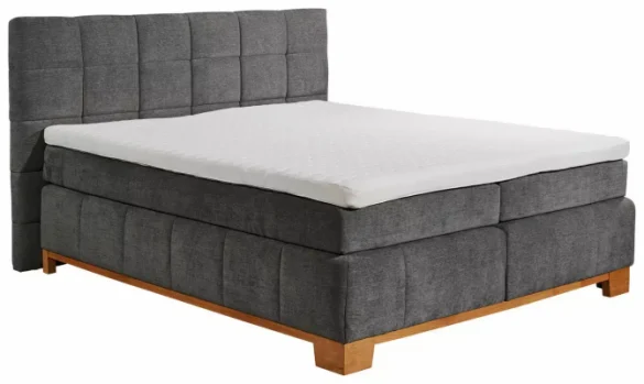 BOXSPRINGBETT 180/200 cm in Dunkelgrau von CARRYHOME